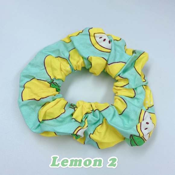 Set of 9 Scrunchies Fruit Scrunchies - Picture 5 of 10